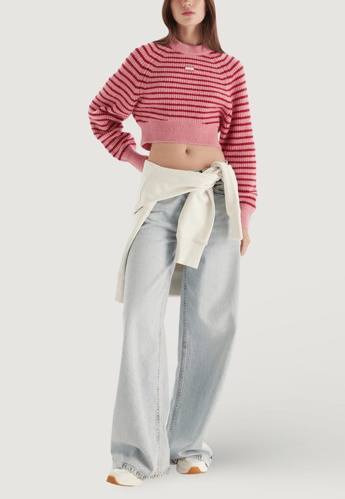 Tommy Hilfiger Maglia Maglione Tommy Hilfiger Jeans TJW CROP BADGE SWEAT S  - Francavilla Moda